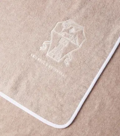 Brunello Cucinelli Logo cotton terry beach towel | Thumbnail 2
