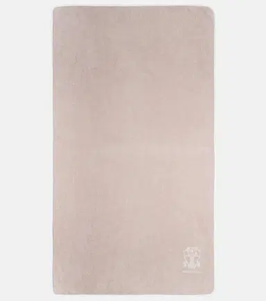 Brunello Cucinelli Logo cotton terry beach towel | Thumbnail 6