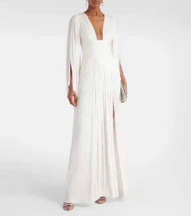 Maria Lucia Hohan Alana B plissé silk maxi dress | Thumbnail 2 Maria Lucia Hohan Alana B plissé silk maxi dress | Thumbnail 2