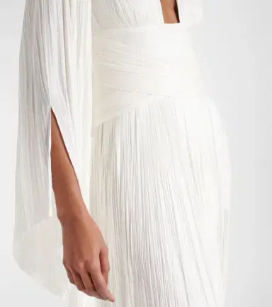 Maria Lucia Hohan Alana B plissé silk maxi dress | Thumbnail 4 Maria Lucia Hohan Alana B plissé silk maxi dress | Thumbnail 4