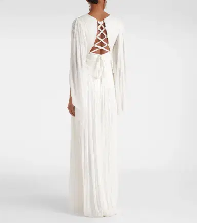 Maria Lucia Hohan Alana B plissé silk maxi dress | Thumbnail 6 Maria Lucia Hohan Alana B plissé silk maxi dress | Thumbnail 6