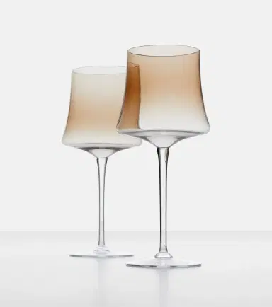 Brunello Cucinelli Set of 2 Murano glass red wine glasses | Thumbnail 2