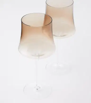 Brunello Cucinelli Set of 2 Murano glass red wine glasses | Thumbnail 3