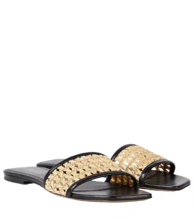 Paris Texas Ava 50 leather-trimmed mules | Thumbnail 1 Paris Texas Ava 50 leather-trimmed mules | Thumbnail 1