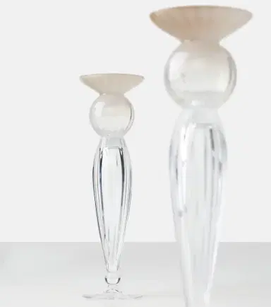 Brunello Cucinelli Set of 2 Murano glass candle holders | Thumbnail 4