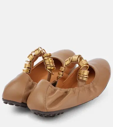 Tod's Embellished leather Mary Jane flats | Thumbnail 2 Tod's Embellished leather Mary Jane flats | Thumbnail 2