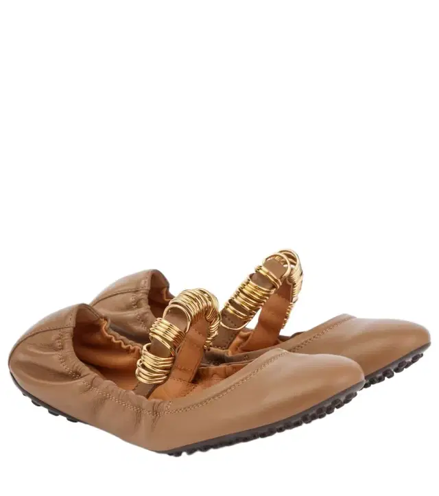 Tod's Embellished leather Mary Jane flats