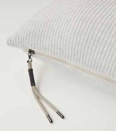Brunello Cucinelli Ribbed-knit cashmere pillow | Thumbnail 2