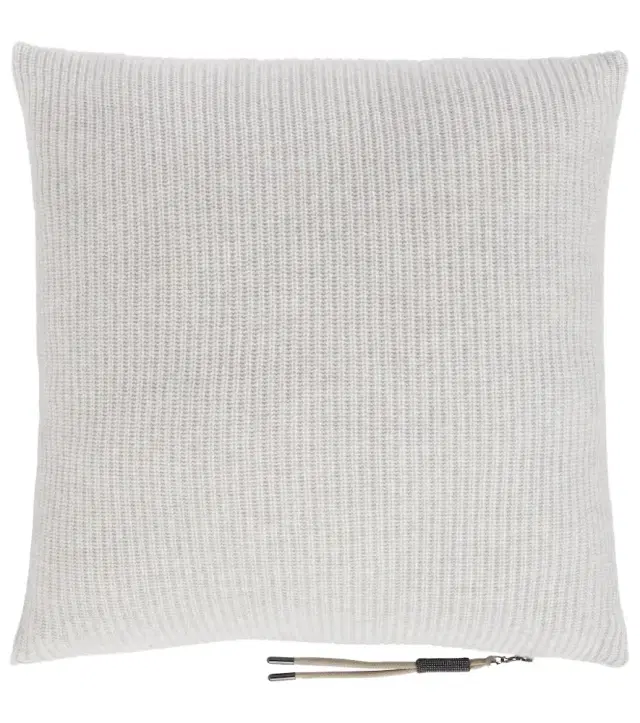 Brunello Cucinelli Ribbed-knit cashmere pillow