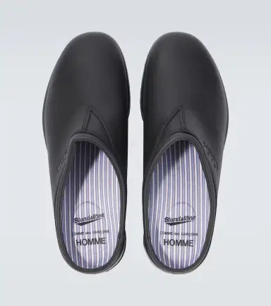 COMME des GARCONS HOMME Comme des Garçons Homme Leather mules | Thumbnail 3
