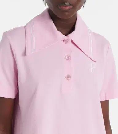 Patou Logo cotton polo dress | Thumbnail 4