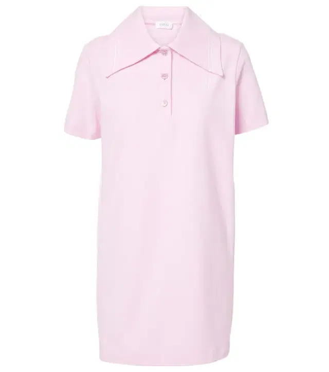 Logo cotton polo dress