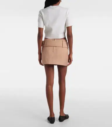 Patou Logo jacquard wool-blend crop top | Thumbnail 5