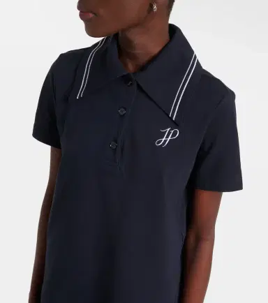 Patou Logo cotton piqué polo dress | Thumbnail 3 Patou Logo cotton piqué polo dress | Thumbnail 3