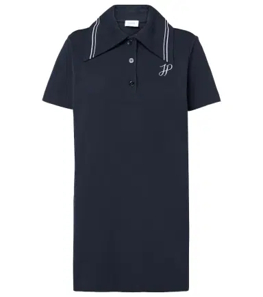 Patou Logo cotton piqué polo dress | Thumbnail 1 Patou Logo cotton piqué polo dress | Thumbnail 1