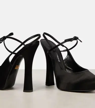 Dolce & Gabbana Vally satin slingback platform pumps | Thumbnail 5