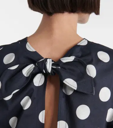 Patou Logo polka-dot cotton crop top | Thumbnail 3