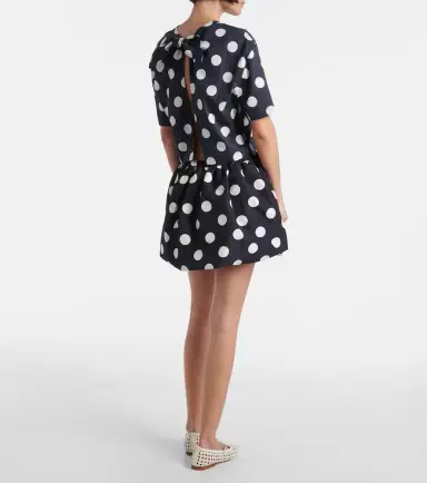 Patou Logo polka-dot cotton crop top | Thumbnail 4