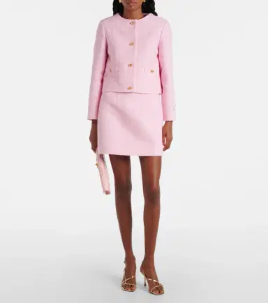 Patou Cotton-blend tweed miniskirt | Thumbnail 4