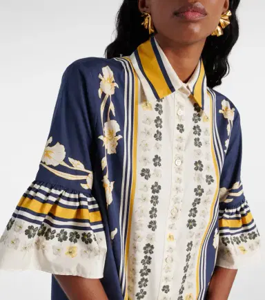 La DoubleJ Choux printed cotton poplin shirt dress | Thumbnail 2
