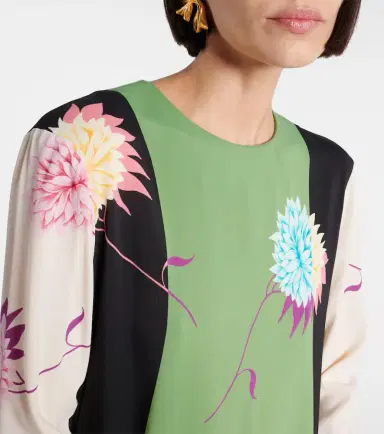 La DoubleJ Swing printed jersey midi dress | Thumbnail 3