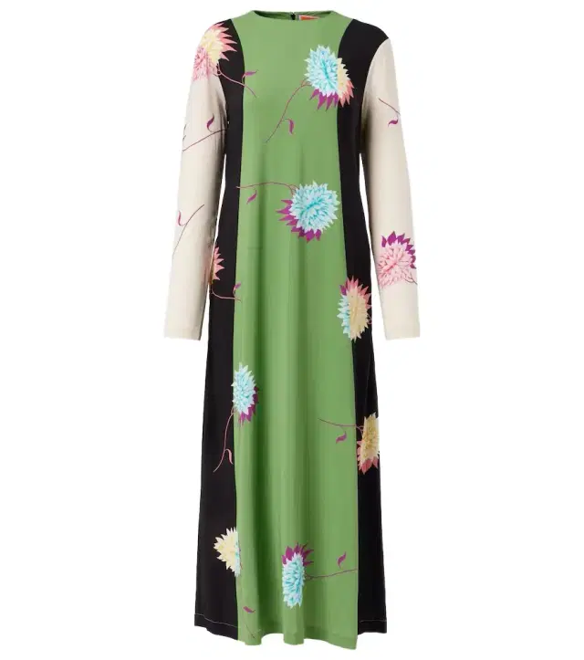 La DoubleJ Swing printed jersey midi dress