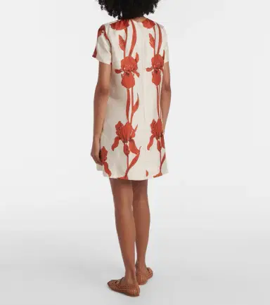 La DoubleJ Floral silk minidress | Thumbnail 2