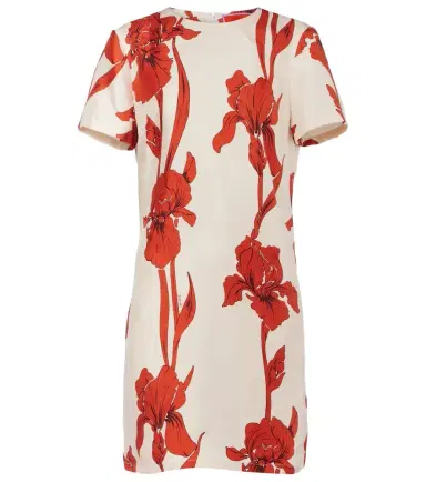 La DoubleJ Floral silk minidress | Thumbnail 1