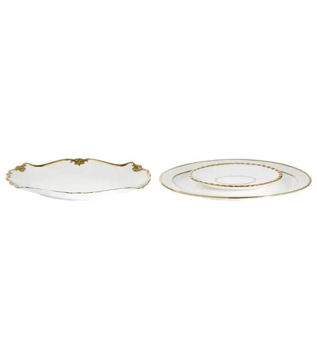 Polspotten Golden Finds set of 3 platters by Jan Wolleswinkel