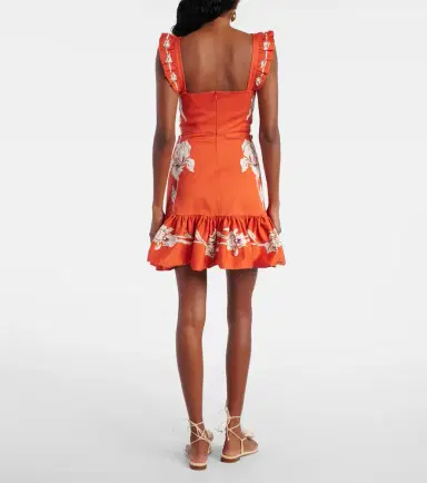 La DoubleJ Gingerbread cotton-blend minidress | Thumbnail 2