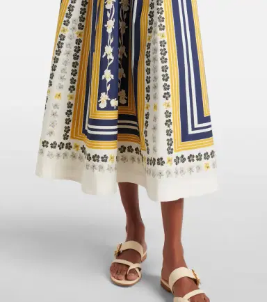 La DoubleJ Printed cotton poplin midi skirt | Thumbnail 3