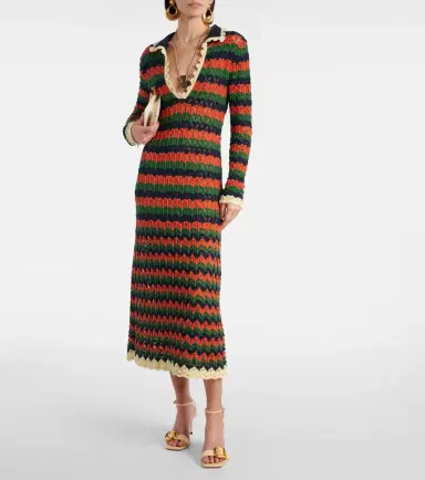La DoubleJ Perry crochet cotton polo dress | Thumbnail 4 La DoubleJ Perry crochet cotton polo dress | Thumbnail 4