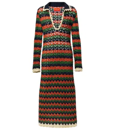 La DoubleJ Perry crochet cotton polo dress | Thumbnail 1 La DoubleJ Perry crochet cotton polo dress | Thumbnail 1
