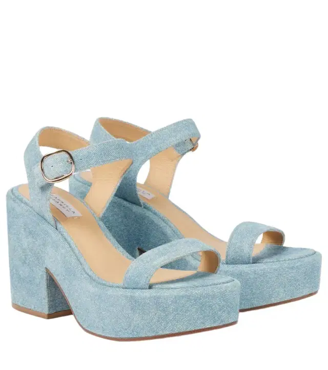 Gabriela Hearst Iman denim platform sandals