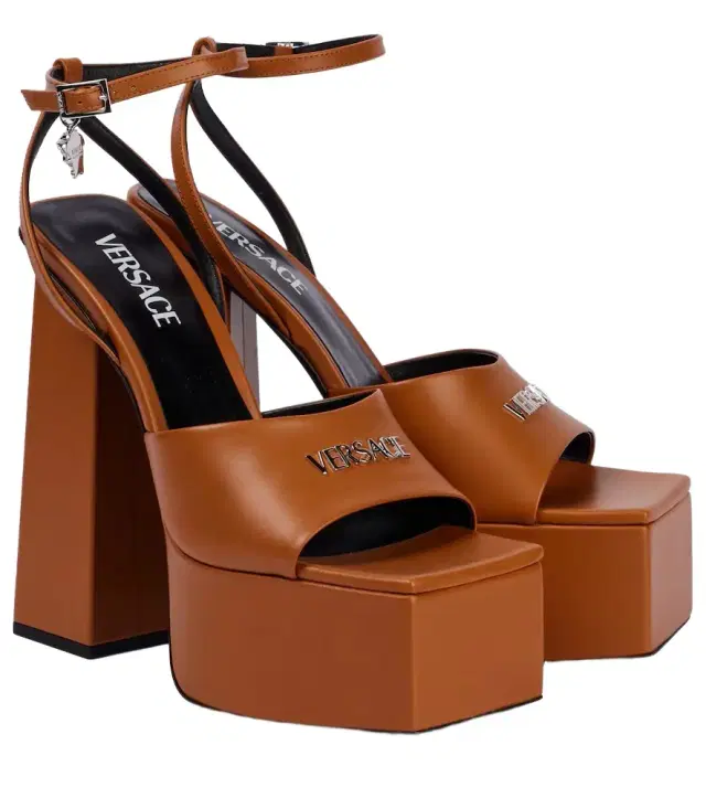 Versace 150 leather platform sandals