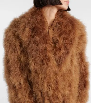 Yves Salomon Feather coat | Thumbnail 4 Yves Salomon Feather coat | Thumbnail 4
