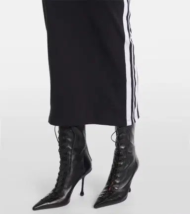 Jean Paul Gaultier Ribbed-knit cotton-blend midi dress | Thumbnail 4