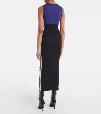 Jean Paul Gaultier Ribbed-knit cotton-blend midi dress | Thumbnail 5