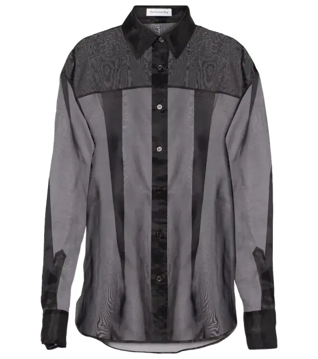 The Frankie Shop Peri sheer silk-blend shirt