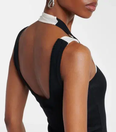Jean Paul Gaultier Layered cotton jersey maxi dress | Thumbnail 5