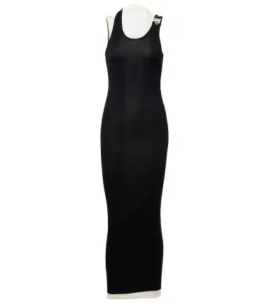 Jean Paul Gaultier Layered cotton jersey maxi dress | Thumbnail 1