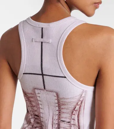 Jean Paul Gaultier Trompe l'oeil cotton-blend maxi dress | Thumbnail 5