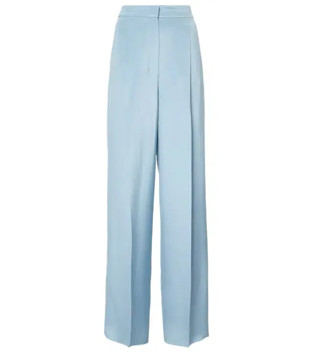 Max Mara Origano high-rise silk wide-leg pants