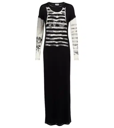 Jean Paul Gaultier Printed jersey maxi dress | Thumbnail 1