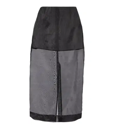 The Frankie Shop Peri silk-blend midi skirt | Thumbnail 1