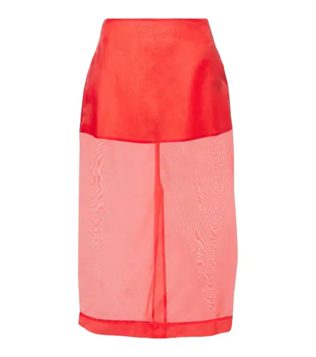 The Frankie Shop Peri sheer silk-blend midi skirt