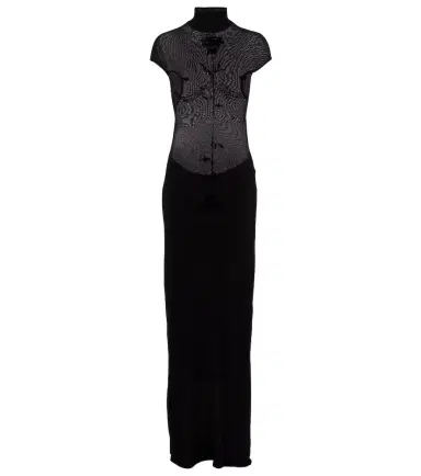 Jean Paul Gaultier Velvet jersey maxi dress | Thumbnail 1