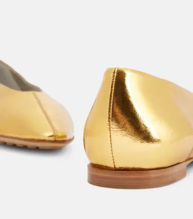 Bottega Veneta Sofia metallic leather ballet flats | Thumbnail 4