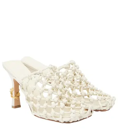 Bottega Veneta Riva 90 woven leather mules | Thumbnail 1 Bottega Veneta Riva 90 woven leather mules | Thumbnail 1