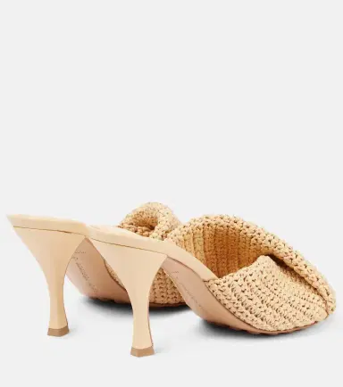 Bottega Veneta Blink 80 crochet raffia mules | Thumbnail 3